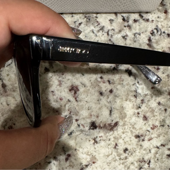 Jimmy Choo Elegant Black sparkle ✨ Sunglasses - Picture 5 of 15